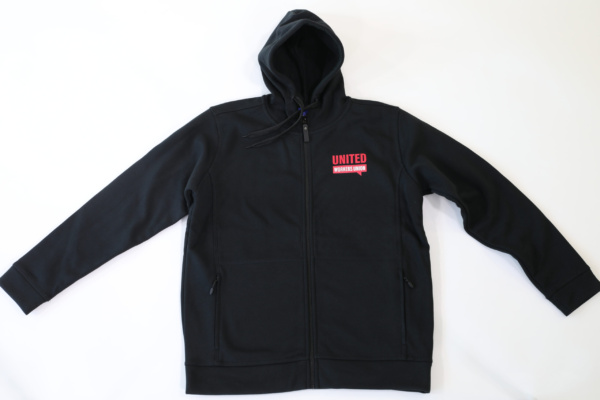 Black Zip Up Hoodie - United Workers Union